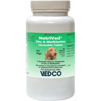 Vedco NutriVed Zinpro Chewable Tablets For Dogs Supplement With Zinc And Methionine 100 Count