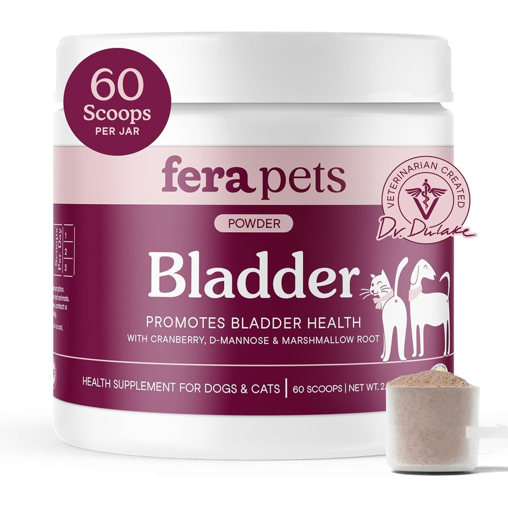 Fera Pet Organics Bladder Support Cranberry Supplement For Dogs And Cats 60 Scoops