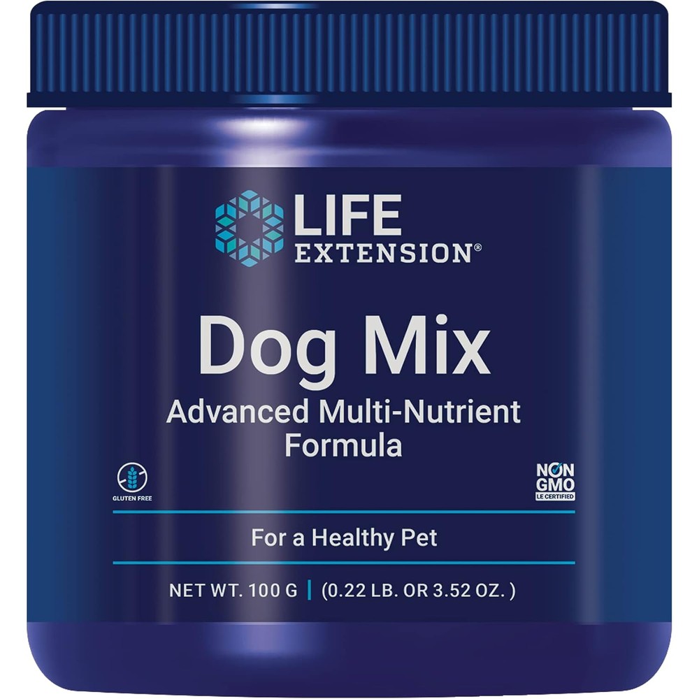 Life Extension Dog Mix Daily Multivitamin Supplement Powder For Immune And Digestive Health 100 Grams