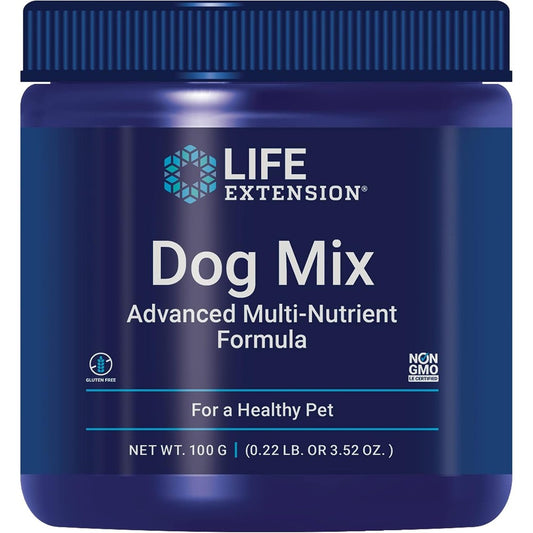 Life Extension Dog Mix Daily Multivitamin Supplement Powder For Immune And Digestive Health 100 Grams