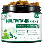 Nature Target Multivitamin For Dogs With Msm And Glucosamine Omega 3 And 6 Probiotics Digestive Health Joint Support Skin And Coat 120 Soft Chews