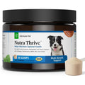 Ultimate Pet Nutrition Nutra Thrive Canine 40 in 1 Nutritional Powder Supplement For Dogs Bacon Flavor 3.3 Ounces 30 Scoops