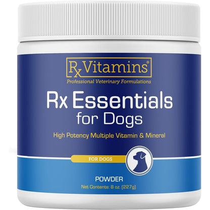 Rx Vitamins Essentials For Dogs Daily Vitamins And Minerals Powder With Blue Spirulina Kelp Powder And Milk Thistle For Canine Health 8 Ounces