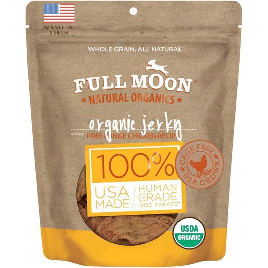 Full Moon USDA Organic Chicken Jerky Healthy All Natural Human Grade Dog Treats 16 Ounce