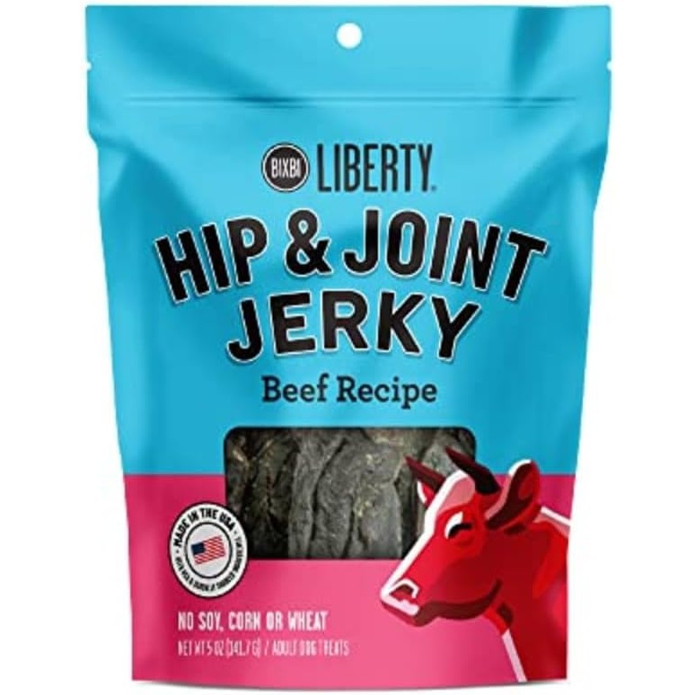 Bixbi Liberty Functional Healthy Hip And Joint Dog Jerky Treats Beef Recipe 5 Ounce