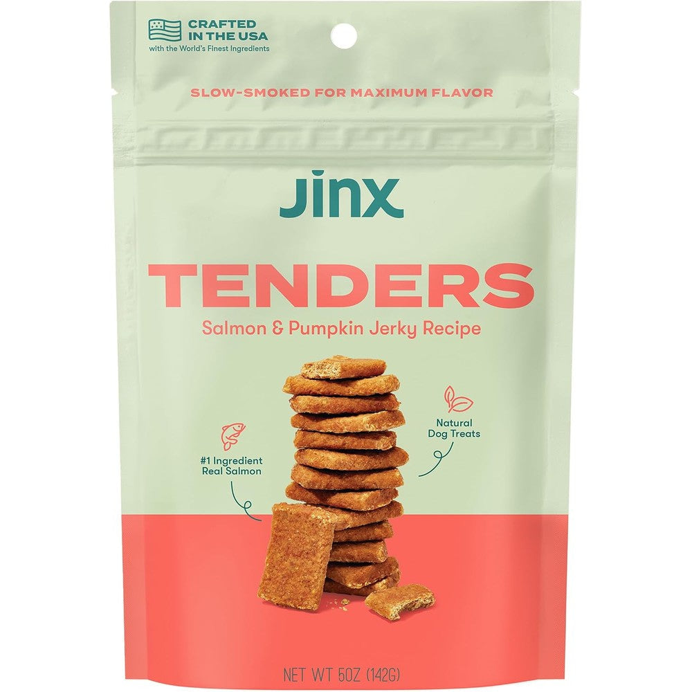 Jinx Tenders Salmon And Pumpkin Jerky Dog Treats All Natural Soft And Chewy Snack 5 Ounce
