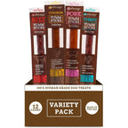 Etta Says! Yumm Sticks Real Meat Jerky Dog Treats Beef Chicken Pork And Turkey Variety Pack 12 Count Pack Of 1