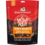 Stella & Chewy's Wild Red Jerky Nuggets Beef And Lamb Recipe Grain Free Dog Treats 6 Ounce Bag