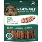 Healthfuls Duck Jerky Healthy Dog Treats Grain Free Real Duck Breast Fillets All Life Stages 16 Ounces