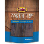 Cadet 100 Percent Beef Strips Dog Treats Single Ingredient Beef Esophagus Healthy Rawhide Alternative High Protein Chew 8 Ounce
