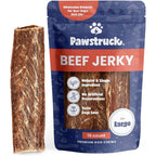 Pawstruck Premium Beef Jerky Dog Treat Chews, Large 10 Inch Strips, Supports Hip And Joint Health, Rich In Glucosamine And Chondroitin, 15 Count