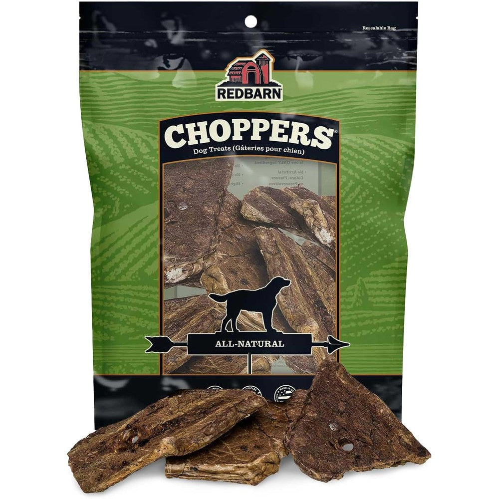 Redbarn Pet Products Natural Choppers Beef Lung Chew Treats For Dogs Premium Made In USA Rawhide Free Single Ingredient 9 Ounce Bag
