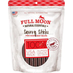 Full Moon All Natural Human Grade Dog Treats Essential Beef Savory Sticks 14 Ounce