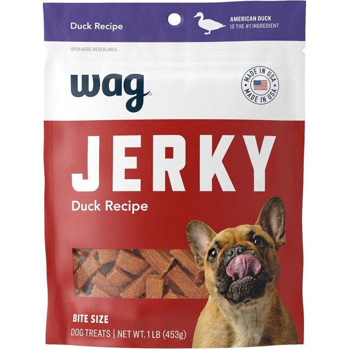 Wag Soft And Tender American Jerky Dog Treats Duck Bites 16 Ounce Pack Of 1