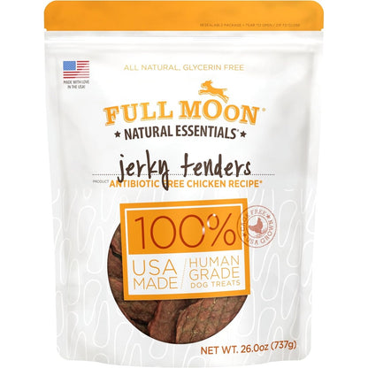 Full Moon Chicken Jerky Tenders All Natural Human Grade Dog Treats Made In USA 26 Ounces