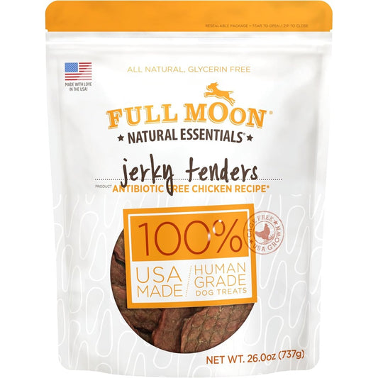 Full Moon Chicken Jerky Tenders All Natural Human Grade Dog Treats Made In USA 26 Ounces