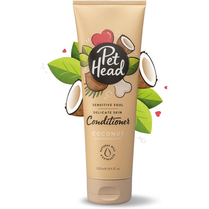 Pet Head Sensitive Soul Dog Conditioner Coconut Scent For Dogs With Sensitive Skin 250 ml