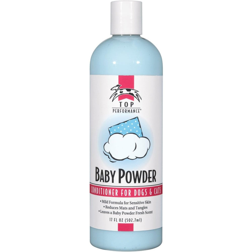 Top Performance Baby Powder Pet Conditioner For Dogs And Cats With Sensitive Skin 17 Ounce