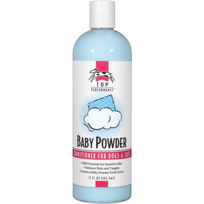 Top Performance Baby Powder Pet Conditioner For Dogs And Cats With Sensitive Skin 17 Ounce