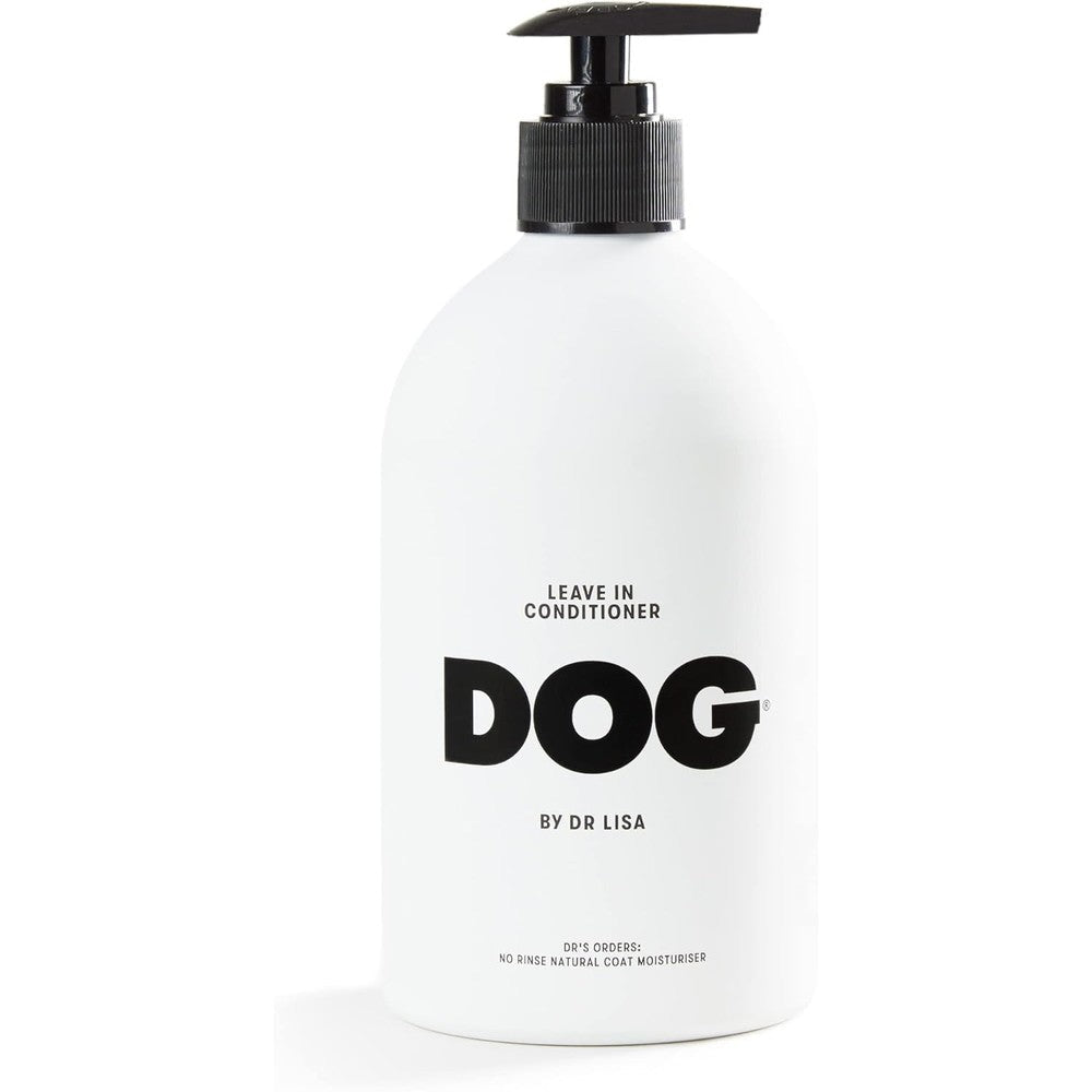 DOG by Dr. Lisa Leave-In Dog Conditioner with Coconut Oil Rose Water Chamomile Natural No Rinse Moisturizing Coat and Skin Treatment 16.9 Fluid Ounce