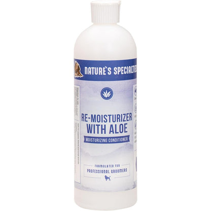 Nature's Specialties Aloe Remoisturizer Pet Conditioner for Dogs and Cats Professional Grade Skin and Coat Deep Conditioner Made in USA 16 Ounce