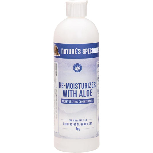 Nature's Specialties Aloe Remoisturizer Pet Conditioner for Dogs and Cats Professional Grade Skin and Coat Deep Conditioner Made in USA 16 Ounce
