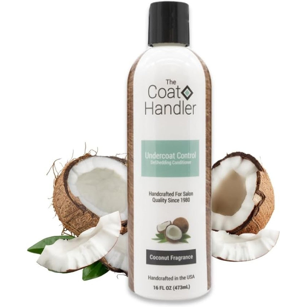 The Coat Handler Undercoat Control Deshedding Dog Conditioner With Omega 3 Fatty Acids And Vitamin E Coconut Milk Fragrance 16 Ounce