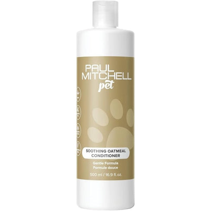 Paul Mitchell Pet Soothing Oatmeal Conditioner Gentle Formula For Dogs And Cats With Sensitive Skin Softens And Detangles Fur 16.9 Fluid Ounces