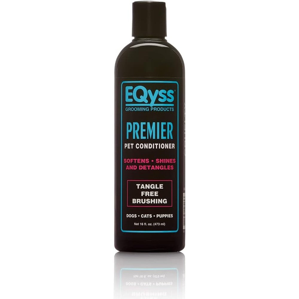 EQyss Premier Pet Conditioner And Detangler Cream Rinse For Dogs Cats And Puppies Moisturizes Dry Coat And Softens Brittle Hair 16 Ounce