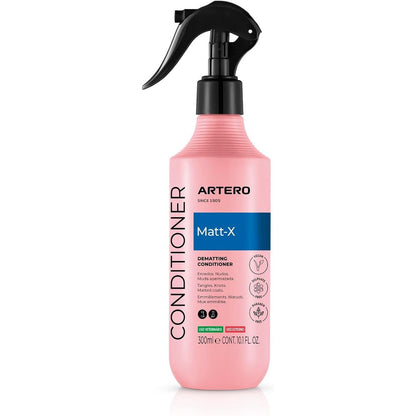 Artero Matt-X Ultra Dematting Spray And Conditioner For Dogs And Cats Professional Pet Detangler And Coat Finish 10.1 Fluid Ounce
