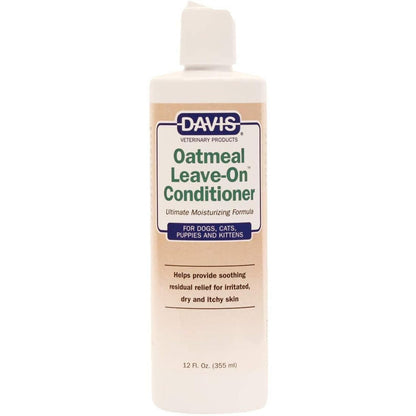 Davis Oatmeal Leave-On Dog and Cat Conditioner for Dry Irritated Skin, Light Apple Fragrance, 12 Ounce