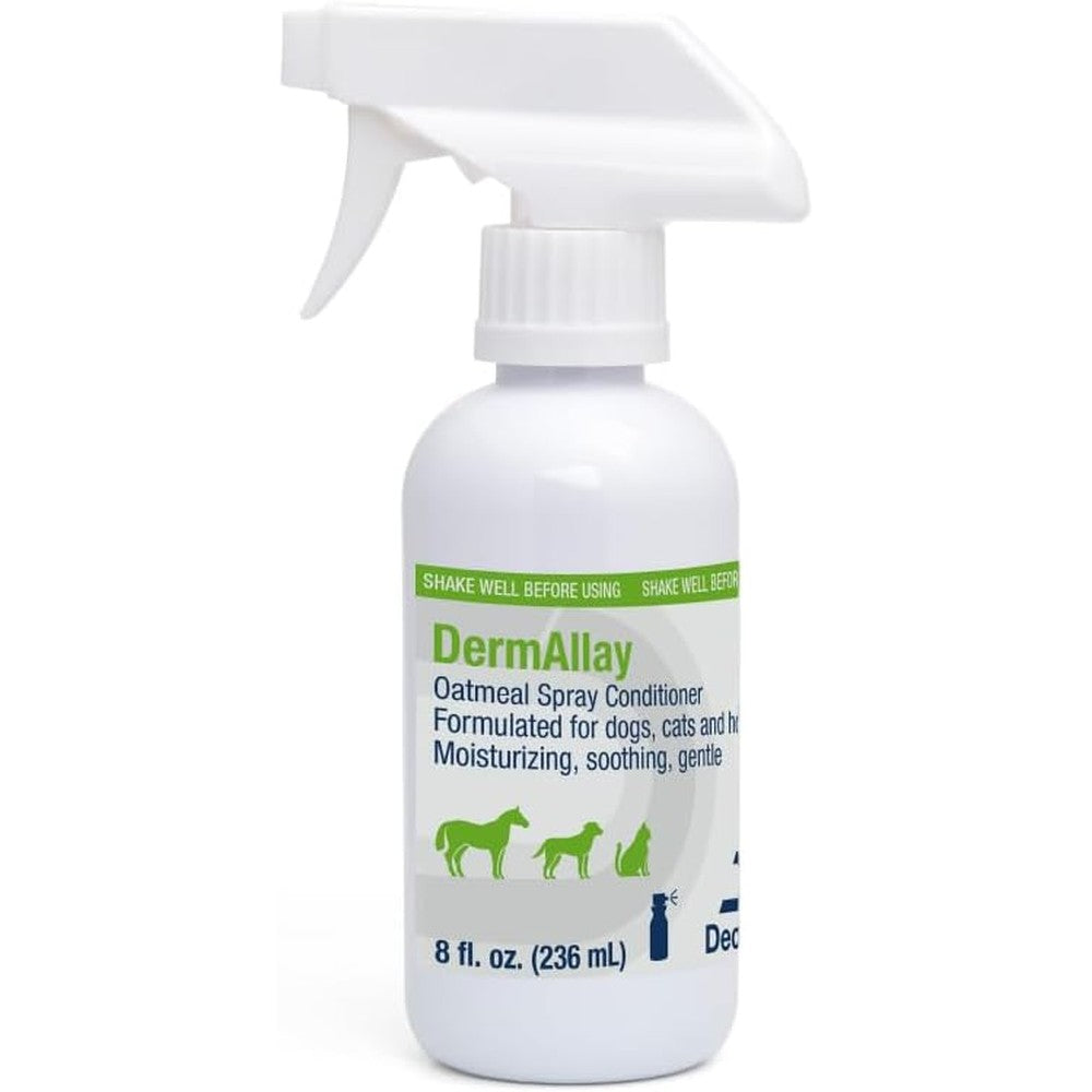 DermAllay Oatmeal Spray Conditioner For Dogs Cats And Horses Cream Moisturizing And Soothing Pet Skincare Treatment 8 Fluid Ounces