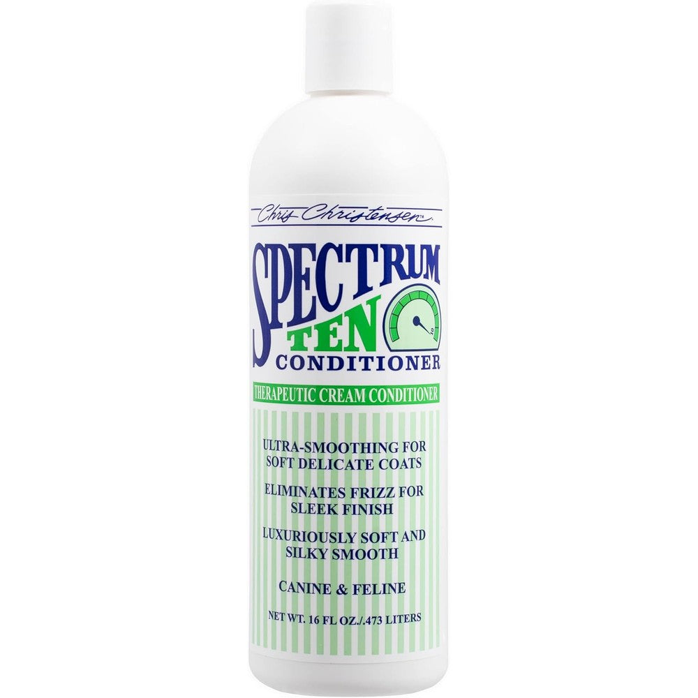 Chris Christensen Spectrum Ten Dog Conditioner Professional Ultra Smoothing Formula For Soft Delicate Drop Coats 473 Millilitres