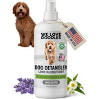 We Love Doodles Dog Detangler Spray And Leave In Conditioner For Dogs Hypoallergenic Unscented Dematting Tangle Remover Sixteen Fluid Ounce