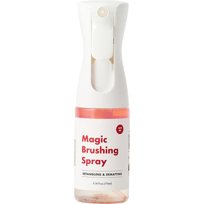 JAYU PET Magic Brushing Spray for Dogs 5.8 Fluid Ounce 170 Milliliter Fur Detangler Dematting Solution Hypoallergenic Deodorizer And Conditioner