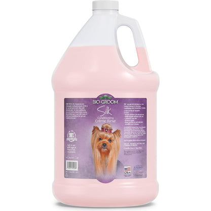 Bio-Groom Silk Creme Rinse Dog And Puppy Conditioner Moisturizing Hair Detangler For Pets Made In Usa 1 Gallon