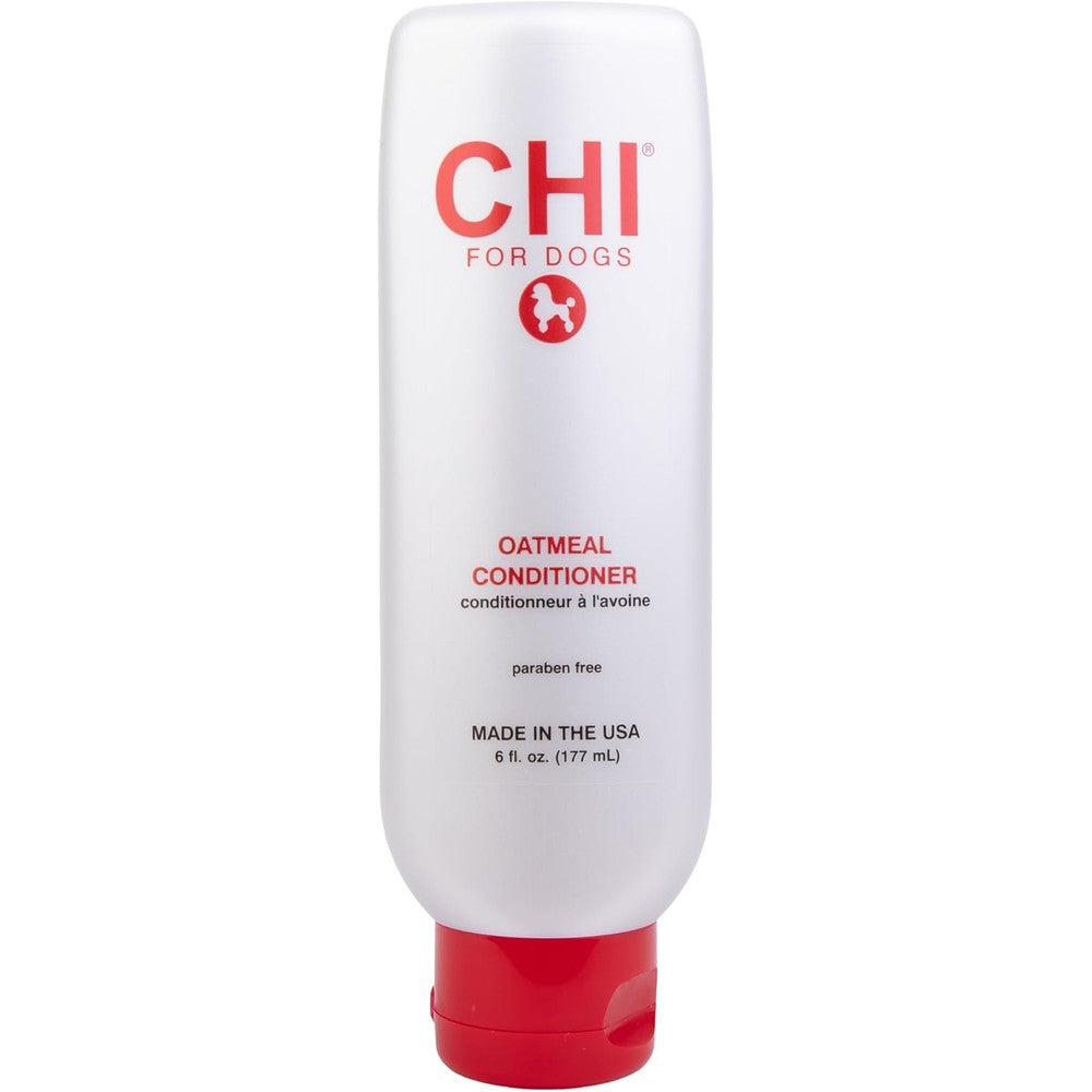CHI For Dogs Oatmeal Conditioner For Dogs With Dry Skin Sulfate And Paraben Free Ionic Technology Detangling Coat Moisture 6 Fluid Ounces