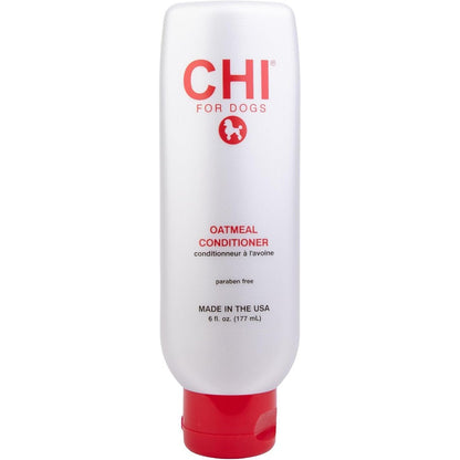 CHI For Dogs Oatmeal Conditioner For Dogs With Dry Skin Sulfate And Paraben Free Ionic Technology Detangling Coat Moisture 6 Fluid Ounces