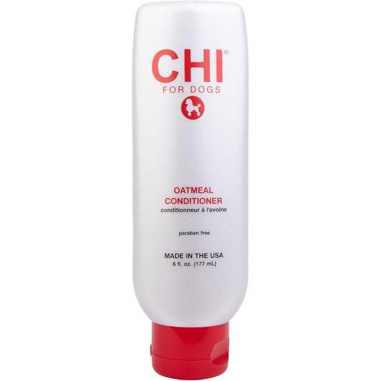 CHI For Dogs Oatmeal Conditioner For Dogs With Dry Skin Sulfate And Paraben Free Ionic Technology Detangling Coat Moisture 6 Fluid Ounces