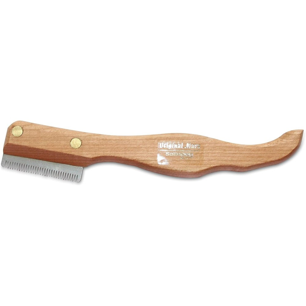 Mars Coat King Professional Dog Stripping Knife Grooming Tool With Ergonomic Cherry Wood Handle Fine Variant Made In Germany