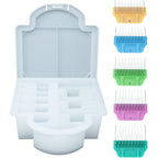 Bucchelli 5-Piece Wide Skiptooth Comb Attachment Set For Dog Grooming Clippers Stainless Steel Guide Combs Compatible With A5 Wide Blades