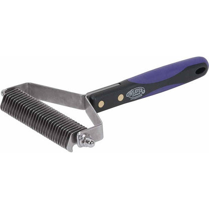 Weaver Leather Livestock Shedding Comb Original Version with Stainless Steel Teeth and Steel Y Frame 4 Inch Head 1 Count