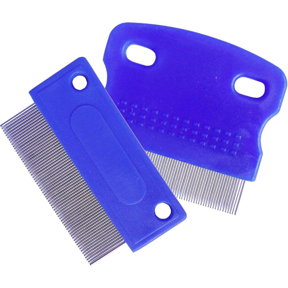 zYoung Tear Stain Remover Combs For Dogs Stainless Steel Dog Eye Grooming Comb Set Gently Removes Mucus Crust And Stains Two Piece Count