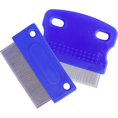 zYoung Tear Stain Remover Combs For Dogs Stainless Steel Dog Eye Grooming Comb Set Gently Removes Mucus Crust And Stains Two Piece Count