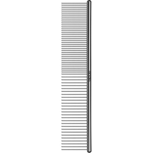 Andis 65730 Stainless Steel Pet Grooming Comb for Knots Mats and Loose Hair Removal 7 and Half Inch Silver