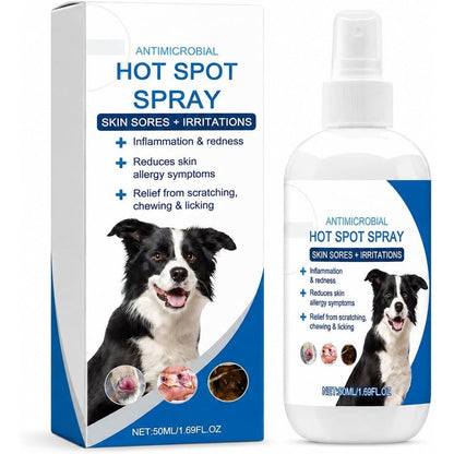 Cwdbbzj Hot Spot Spray For Dogs And Cats Gentle Itch Relief Silver Chloride Aloe And Urea Formula For Redness Irritation One Point Seven Fluid Ounces