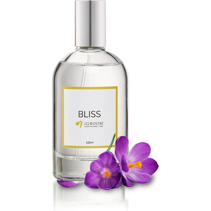 iGroom Pet Perfume Bliss Luxury Pet Beauty Care Mild Sweet Fig Scent Long Lasting Premium Fragrance For Dogs And Cats 100 Milliliter