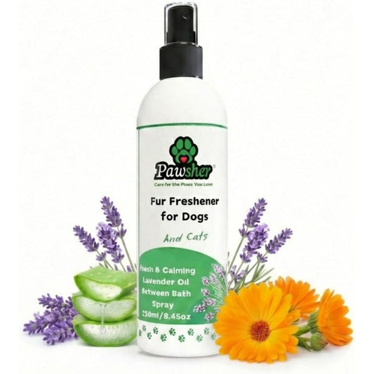 Pawsher Lavender Dog Perfume Spray Long Lasting Dog Cologne And Deodorizing Spray For Dogs And Cats 8.45 Ounces