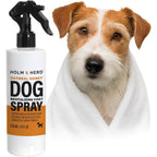 ARKRAY Holm And Herd Dog Deodorizing Spray Long Lasting Dog Coat Perfume And Leave In Conditioner For Soft Shiny Fur Oatmeal Honey Eight Ounce