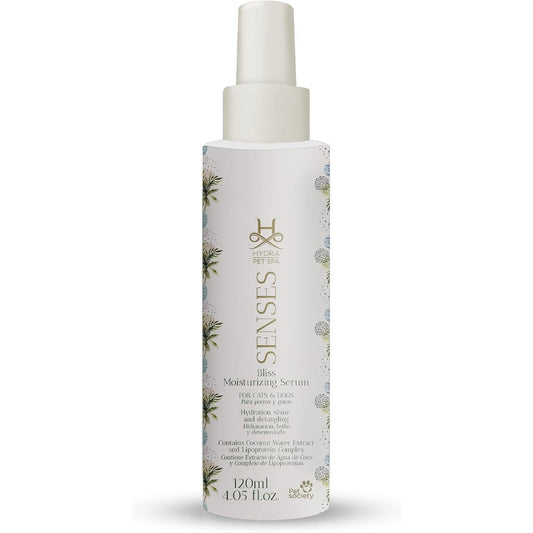 H Hydra Groomers Hydra Senses Bliss Moisturizing Serum for Pets, Hydrating Cat and Dog Spray, Detangling Hair Protection Treatment, 120 Milliliters